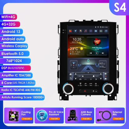 Autoradio Android 13 con Schermo 9.7” e Telecamera 360° – Compatibile con Renault Koleos, Megane 4, Samsung SM6, Talisman (2017-2019) – CarPlay, Android Auto, GPS, 4G