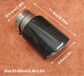 Terminale di Scarico Universale JDM in Fibra di Carbonio e Acciaio Inox – Nero Ovale – Ingresso 2” / 2,5” / 3”