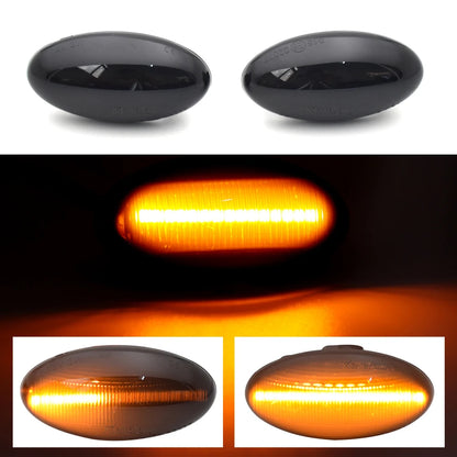 Luce Indicatore Laterale LED Dinamica per Peugeot e Citroën – Compatibile con C1, C2, C3, C5, C6, 107, 206, 307, 407, 607, 1007, Berlingo, Jumpy