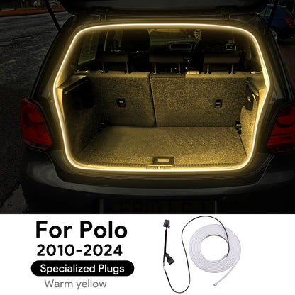 Luce LED Bagagliaio in Silicone per Volkswagen Golf 6, 7, 8 e Polo MK5, MK6 – Bianco/Giallo Ultra Luminoso