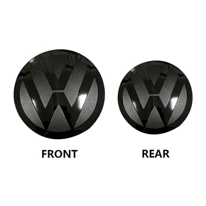 2 pz Copertura Emblema Anteriore e Posteriore per Volkswagen Golf MK6/MK7/MK7.5/MK8 (2010-2023) – Logo Griglia e Baule