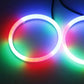 4PCS Anelli LED RGB Angel Eyes COB 12V/24V – Luci Decorative con Controllo App