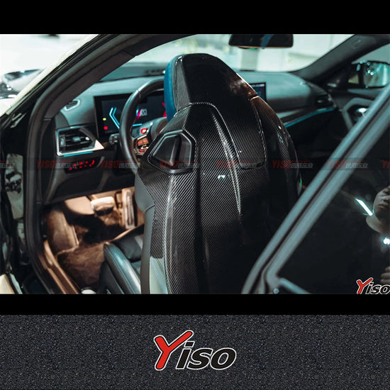Schienale sedile in fibra di carbonio per BMW M2 G87, M3 G80, M4 G82 – Copertura posteriore e pannelli laterali