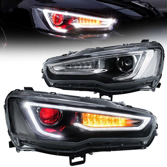Fari LED con Proiettore a Doppio Fascio per Mitsubishi Lancer Evo X (2008-2017)