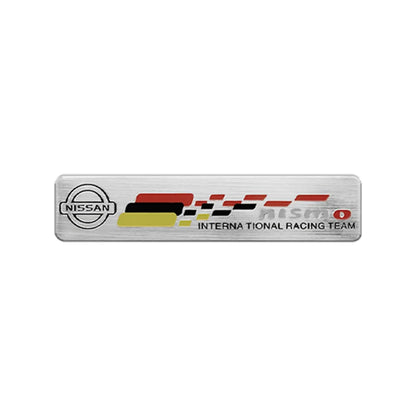 3D In Alluminio Auto Emblema Distintivo Corpo Tronco Adesivi Decalcomania Accessori Auto per Nissan Nismo GTR Tiida Leaf Juke Teana Nota Almera
