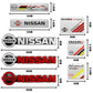 3D In Alluminio Auto Emblema Distintivo Corpo Tronco Adesivi Decalcomania Accessori Auto per Nissan Nismo GTR Tiida Leaf Juke Teana Nota Almera