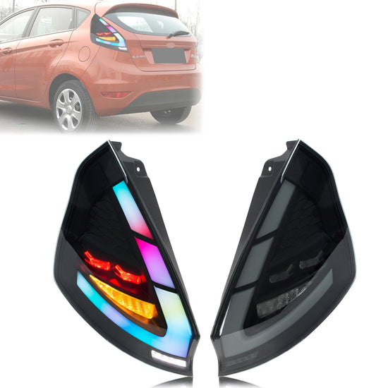 Fanali Posteriori LED RGB per Ford Fiesta (2008-2017) MK7/MK7.5 – Animazione Dinamica e Freccia Sequenziale