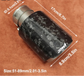 Terminale di Scarico Universale JDM in Fibra di Carbonio e Acciaio Inox – Nero Ovale – Ingresso 2” / 2,5” / 3”