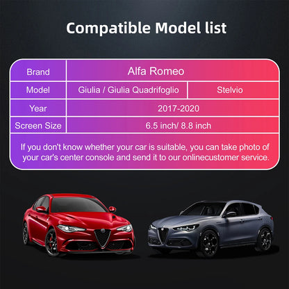 Modulo Wireless CarPlay & Android Auto per Alfa Romeo Stelvio / Giulia (2017-2020) – Aggiornamento Plug & Play