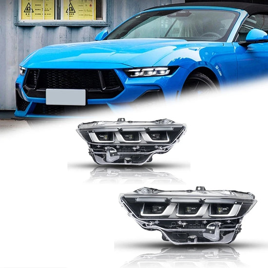 Fari LED per Ford Mustang (2024-2025) – Proiettore, DRL, Design Plug & Play