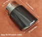 Terminale di Scarico Universale JDM in Fibra di Carbonio e Acciaio Inox – Nero Ovale – Ingresso 2” / 2,5” / 3”