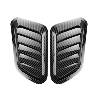 🔥💨 Coppia Adesivi Air Intake Carbon Look – Stile Racing per il Tuo Cofano! 🚗✨