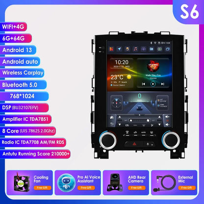 Autoradio Android 13 con Schermo 9.7” e Telecamera 360° – Compatibile con Renault Koleos, Megane 4, Samsung SM6, Talisman (2017-2019) – CarPlay, Android Auto, GPS, 4G