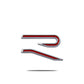 Logo “R” 3D in Metallo Cromato/Nero per VW Golf 8 MK8 – Emblema Griglia Anteriore & Baule Posteriore R-Line