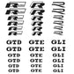 Set Adesivi Grafici per Pinze Freno Auto – Decalcomanie Racing Tuning Alta Temperatura per Volkswagen Golf, Polo, Jetta, Passat, Bora