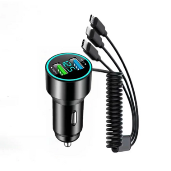 Car Charger, Multi-Port Fast Adapter, Car Decoration Shape, Auto Accessories