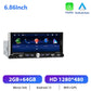 🎵 Autoradio Android 13 Podofo 6.9” 1DIN con CarPlay, Android Auto e WiFi – Touchscreen HD, GPS, Bluetooth e USB – Universale