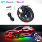 Kit Luci LED Sottoscocca Auto RGB con Controllo App, Effetto Neon e Modalità Musicale – 4 Pezzi