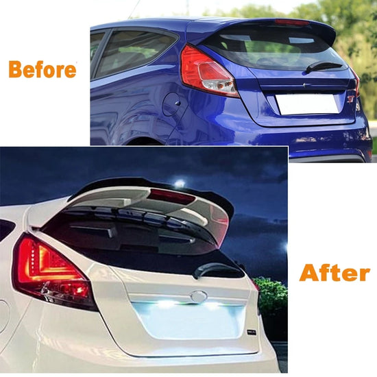 Spoiler Posteriore Sportivo per Ford Fiesta ST Line MK6/MK6.5 (2008-2017) – Alettone Fisso in ABS Nero Lucido