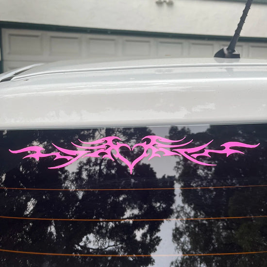 Sticker “Fire Heart Wings” – Passione e Stile che Volano Alto
