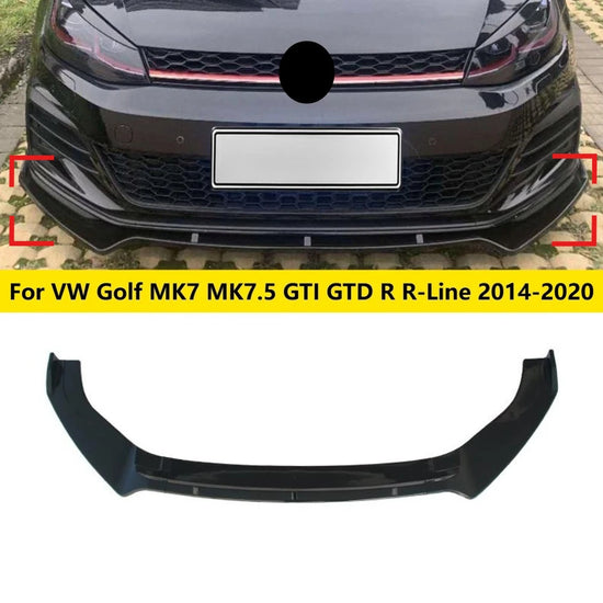 Lip Spoiler Anteriore per VW Golf MK7 / MK7.5 GTI GTD R-Line (2014-2020)