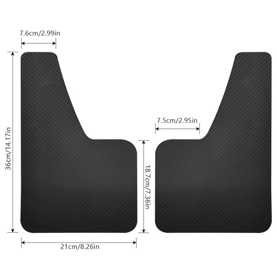 🛡️ Paraschizzi Rally Carbon Look per Ford Fiesta – Mud Flaps Sportivi Universali (ST/RS/Zetec S)