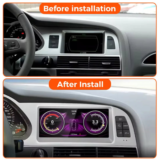 Autoradio Android 8.8" per Audi A6 C6 4F (2005-2011) – Wireless CarPlay, Android Auto, GPS, 8+128GB,