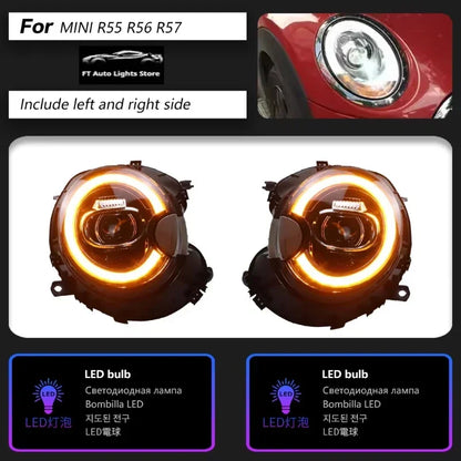 Fari a LED per Cooper R56 R57 R58 R59 (2007-2013) – Proiettore con DRL Integrati