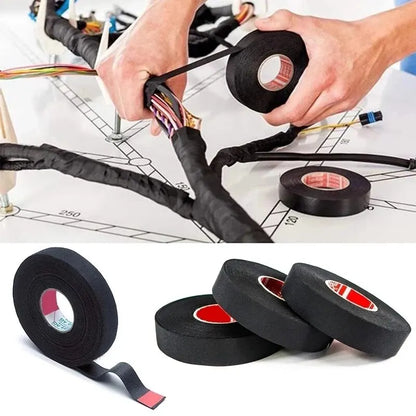 🔥🎯 Nastro Adesivo Termoresistente 15m – Protezione Top per Cavi Auto! 🚗💪