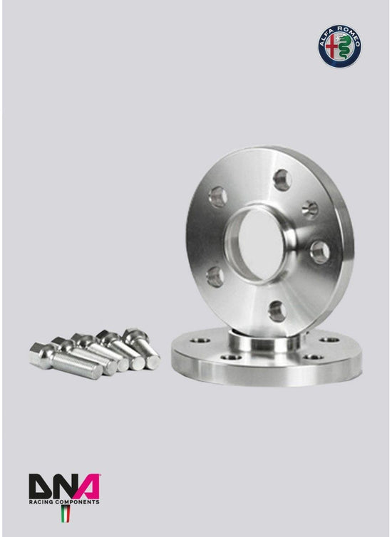 Kit coppia distanziali ruote sp. 5 mm + viti ruota DNA Racing Alfa Romeo Mito (2008 -)