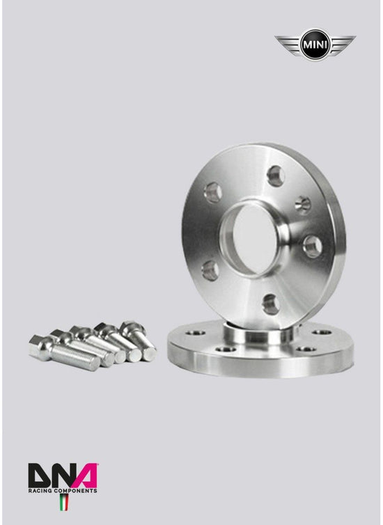 Kit coppia distanziali ruote sp. 20 mm + viti ruota DNA Racing Mini Cooper incl. Cooper S R52 R53 R55 R56 R57 (07/2006 - ) - Mini One R50 R55 R56 (07/2006 - )